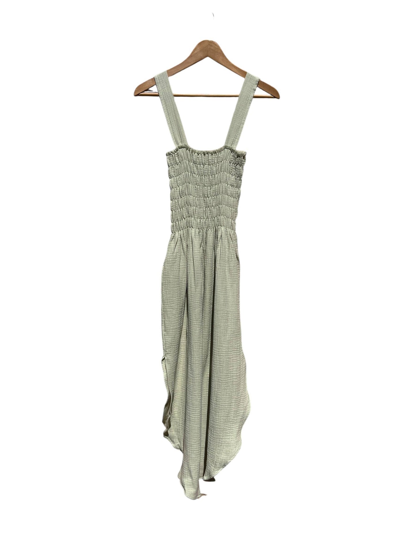 CECILIA SÖRENSEN - 737 ALENC Strap dress in organic cotton muslin: Dusk blue