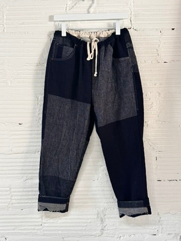 Tamaki-Niime Happy Pant-Organic Cotton Denim -Gender Fluid Wear from Japan