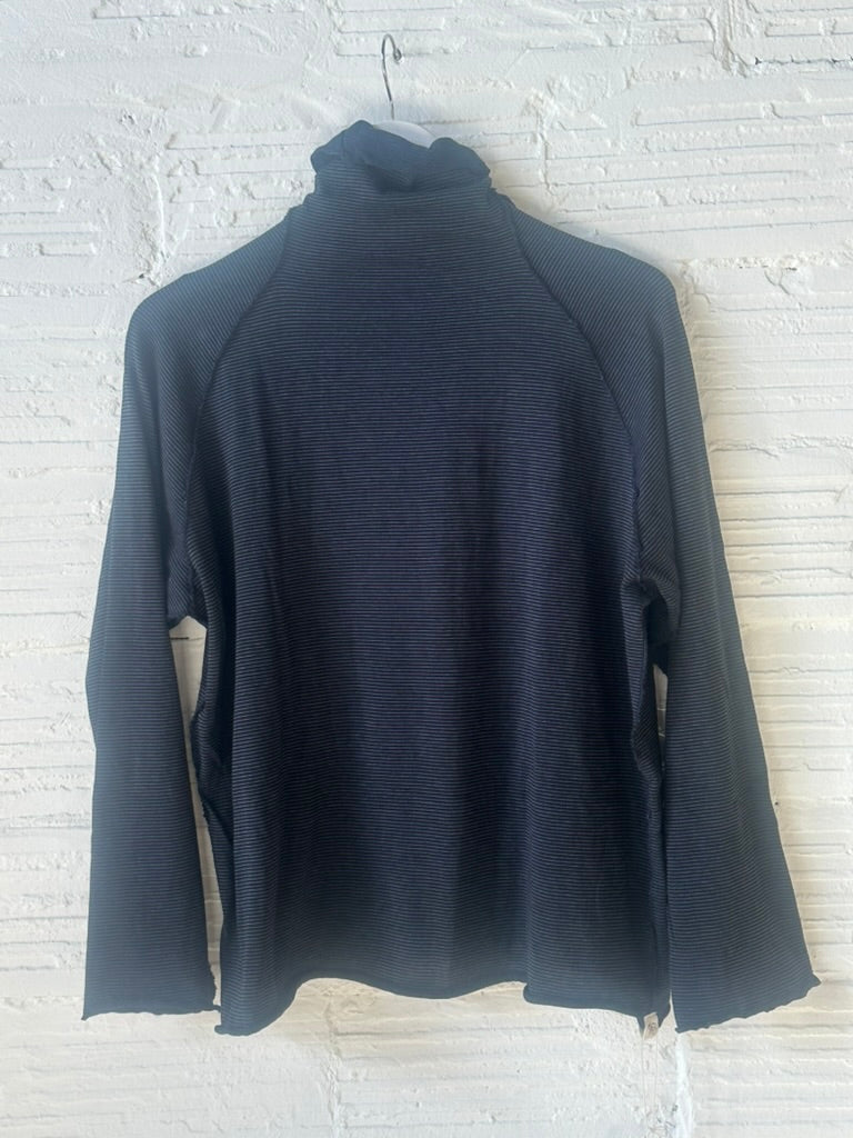 Tamaki Niime Tokkuri Cotton Mock neck knit long sleeve tee