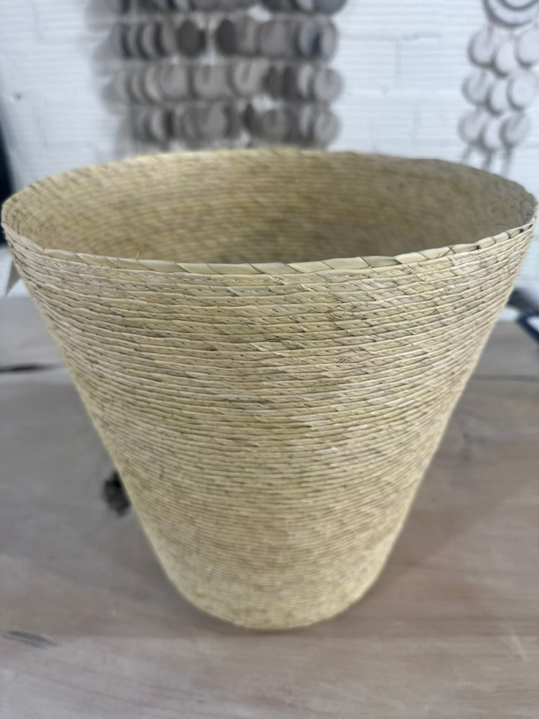 Conical Palm Basket from Nopal, Mexico