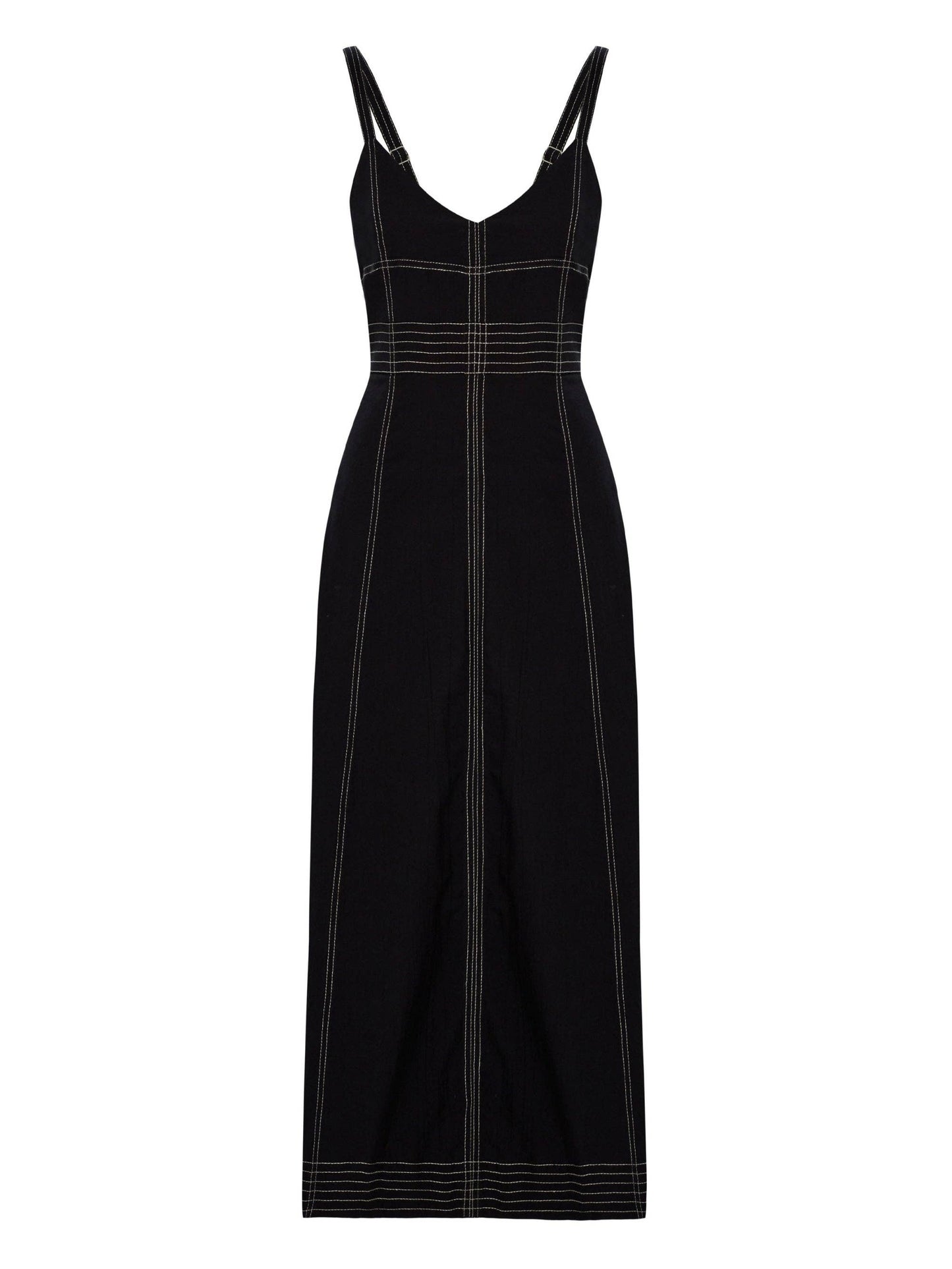 The Handloom - Eva Maxi Dress - Black: Black / S-M
