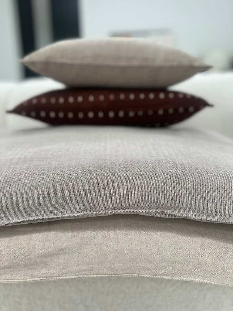 Cotton and Kapok Toss Pillows from Guinea