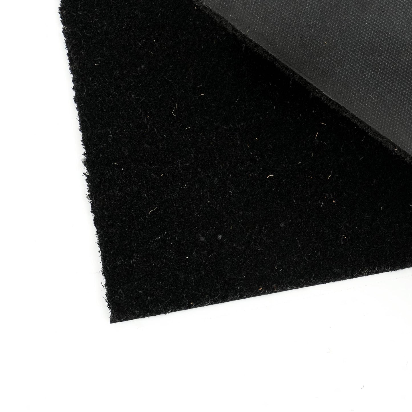 ExpoBazaar - Solid Color-Natural Coir Doormat: Black