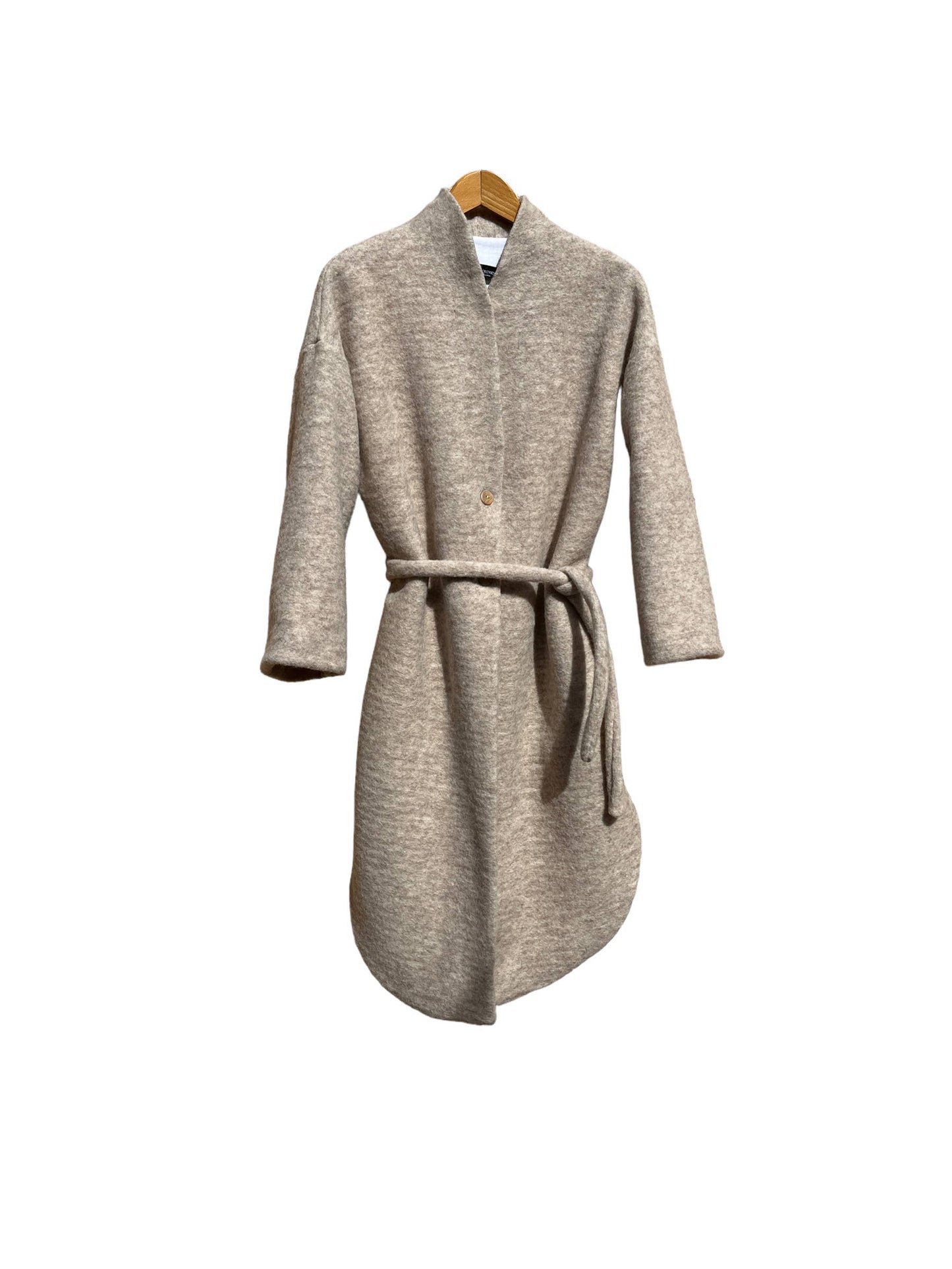 CECILIA SÖRENSEN - 319 CIGALA COAT pure beige wool: Black