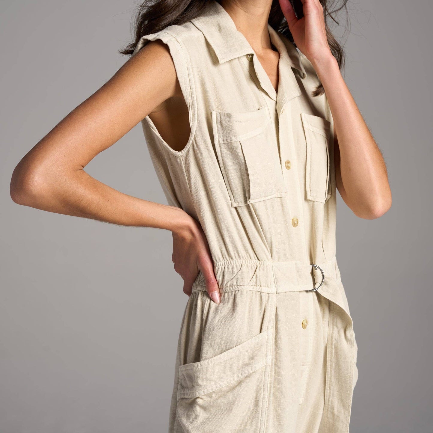 Rowan - Lincoln Muscle Tank Jumpsuit: Blue Dusk / XS / WWJR0003