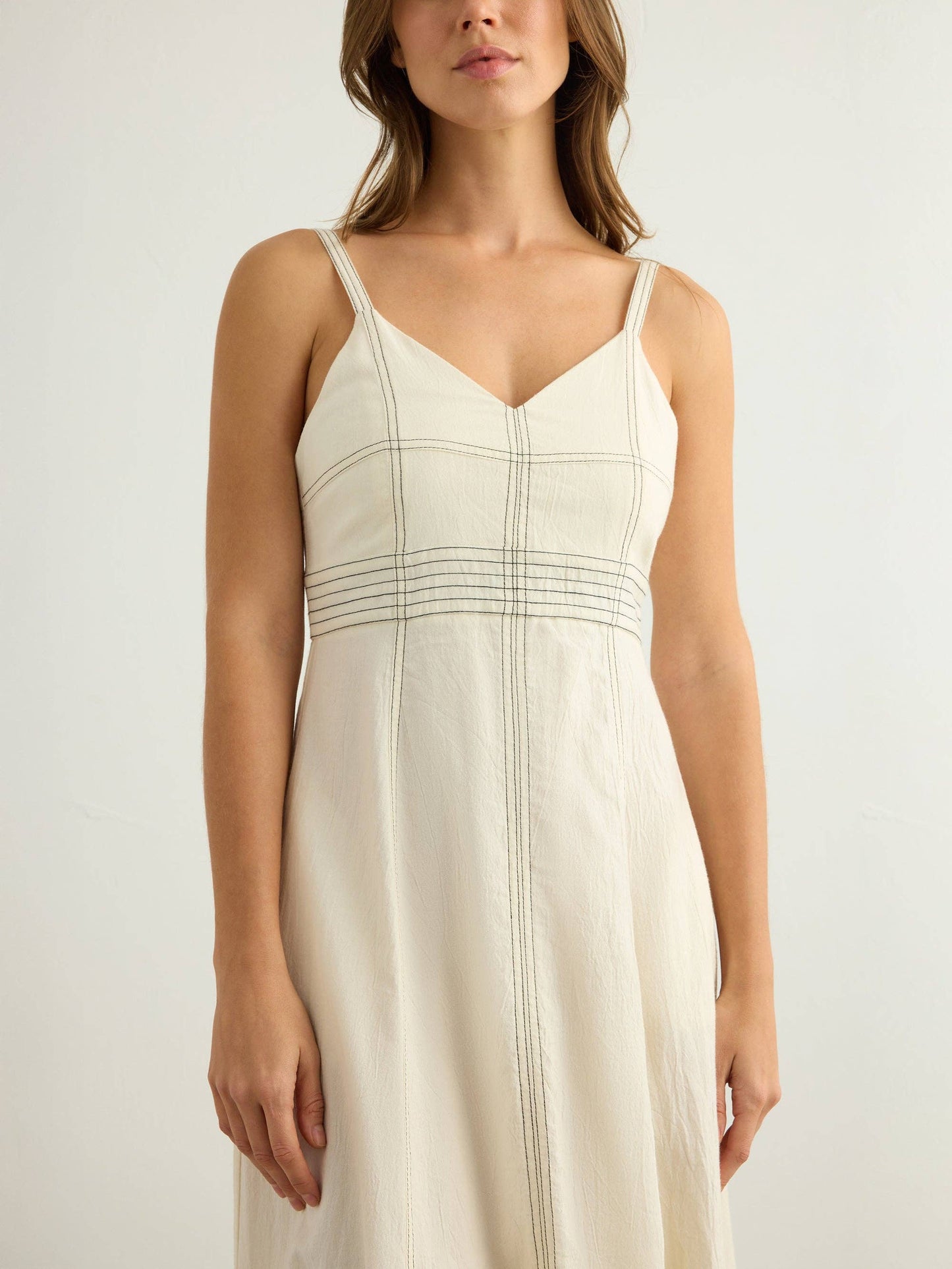 The Handloom - Eva Maxi Dress - Natural: Natural / M-L