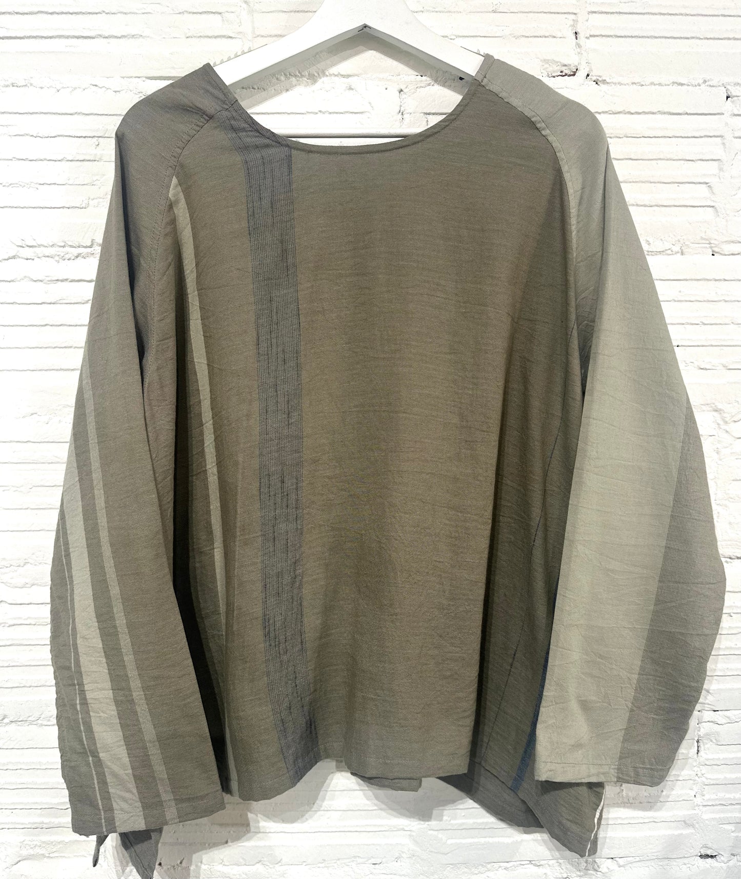 Tamaki-Niime T-Ragi Cotton Scoop Top