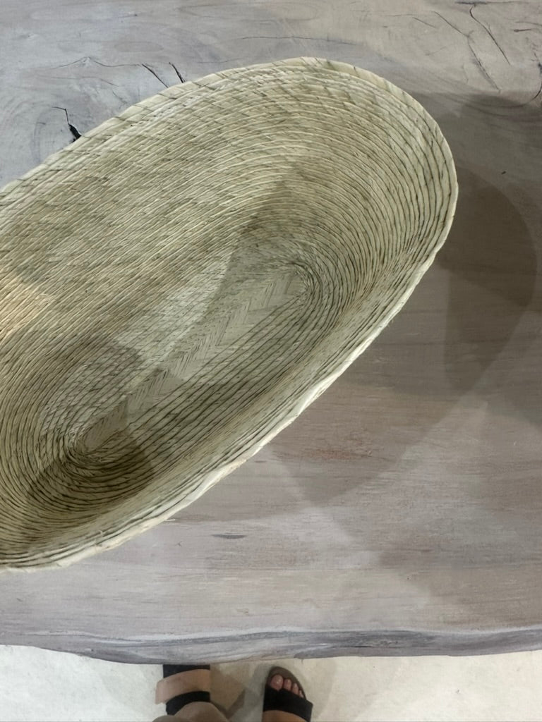 Palm Oval Basket from Nopal Mexico