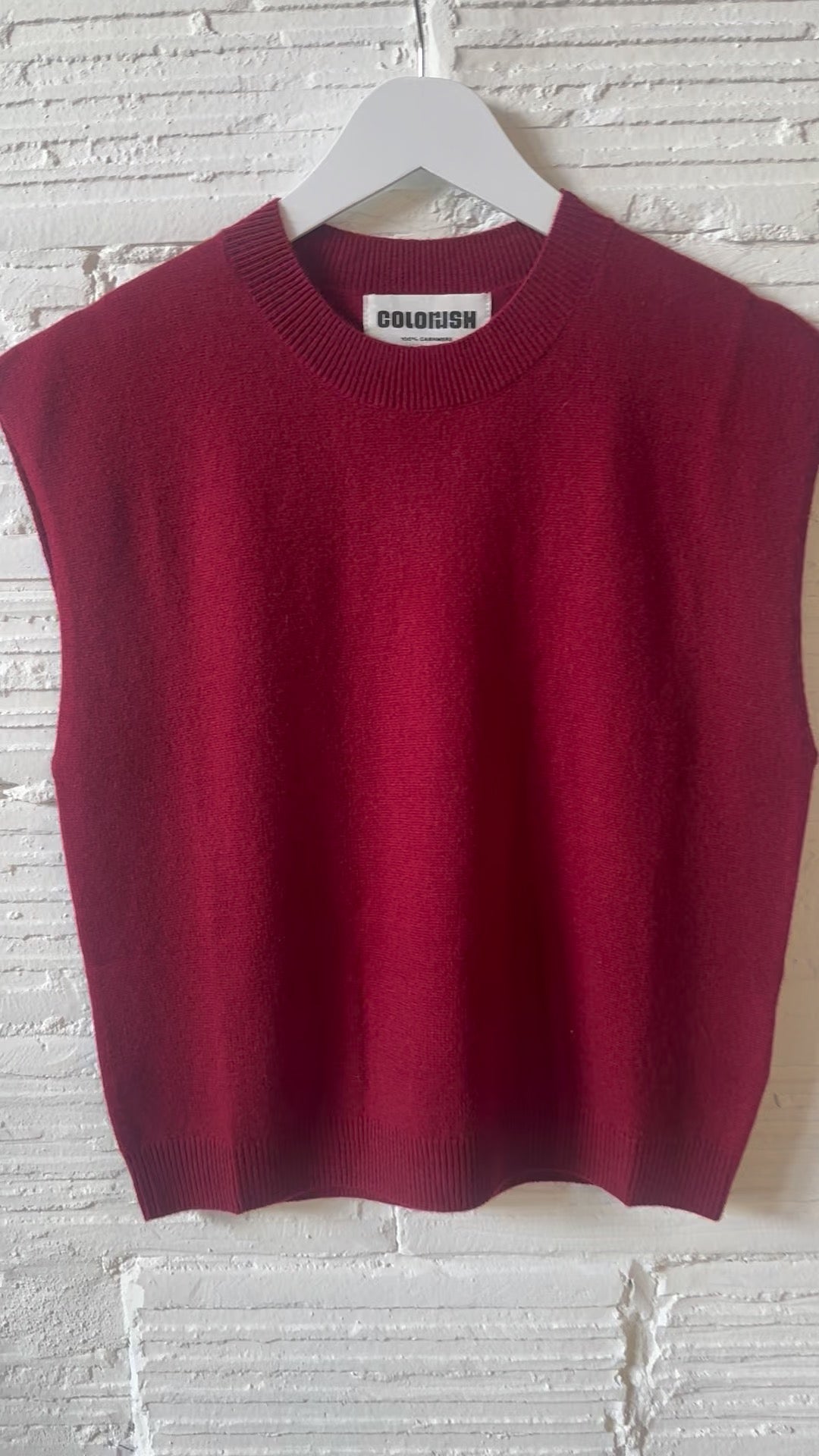 Lucca Crewneck Cashmere Pop Over by Colorush