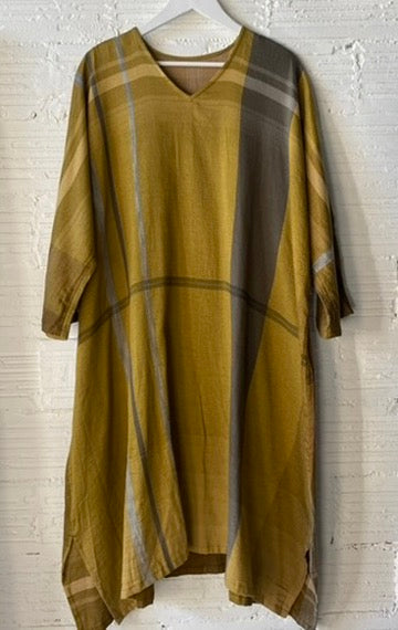 Tamaki-Niime Fuwa-T All 3/4 length Sleeve Kaftan Organic Cotton
