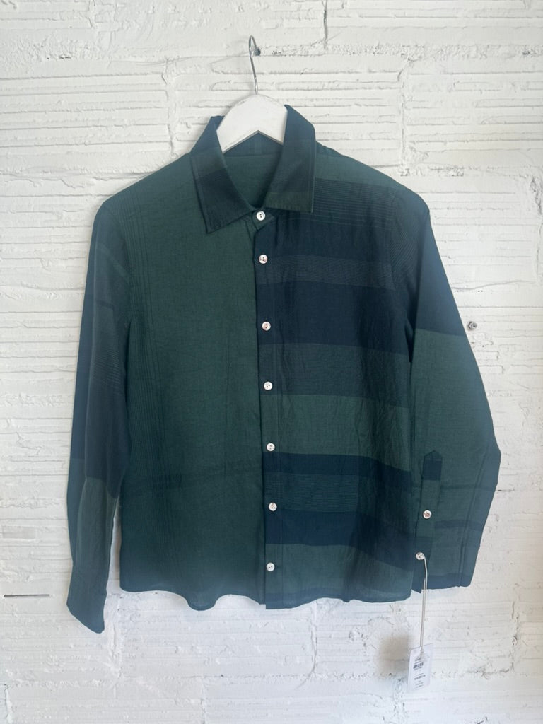 Button Down Shirt -Long Sleeve in Organic Cotton by Tamaki-Niime