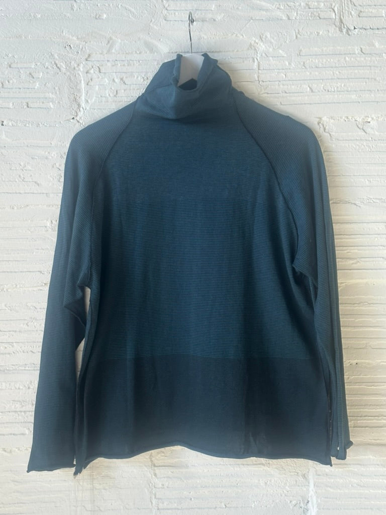 Tamaki Niime Tokkuri Cotton Mock neck knit long sleeve tee