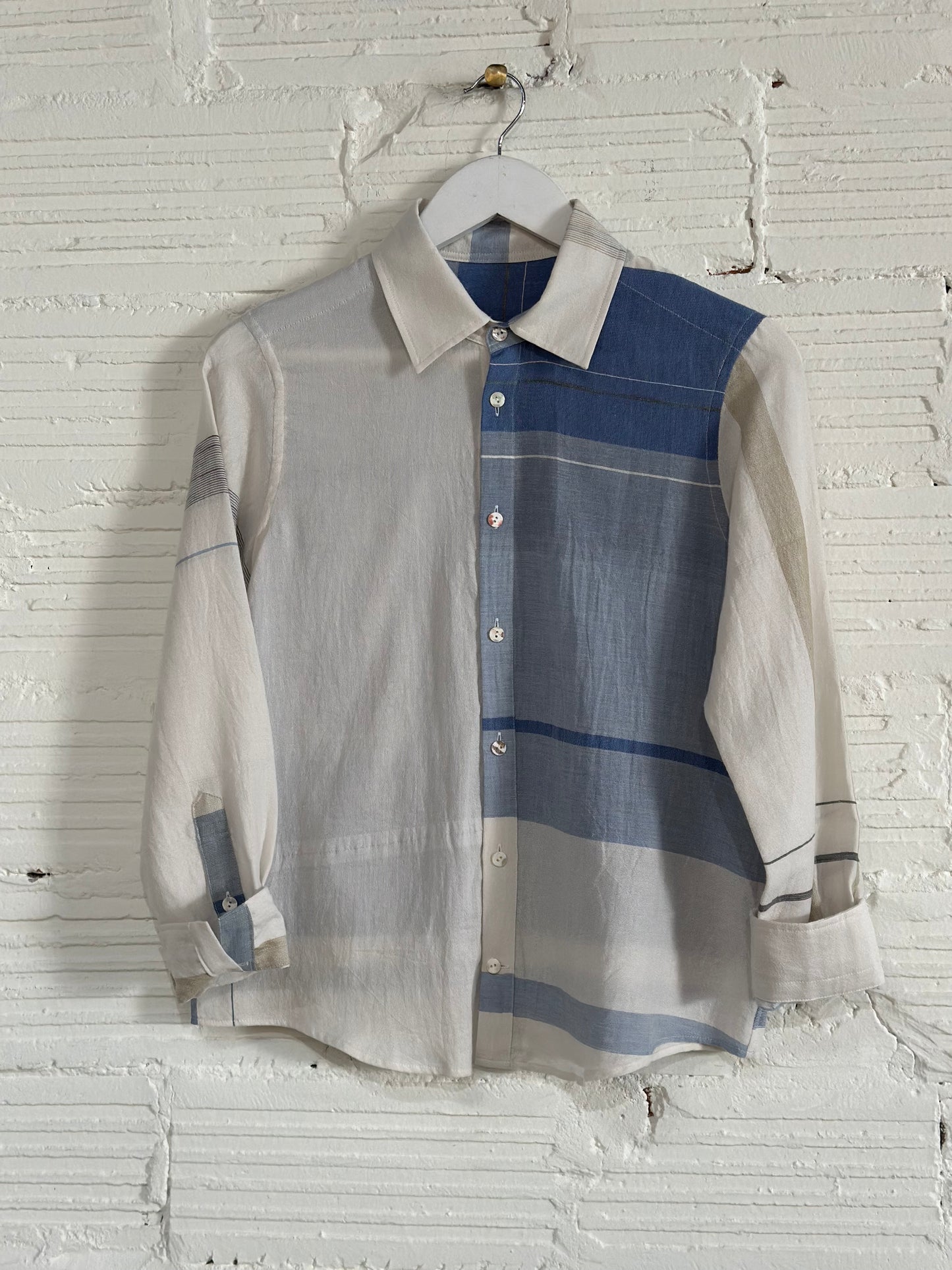 Button Down Shirt -Long Sleeve in Organic Cotton by Tamaki-Niime