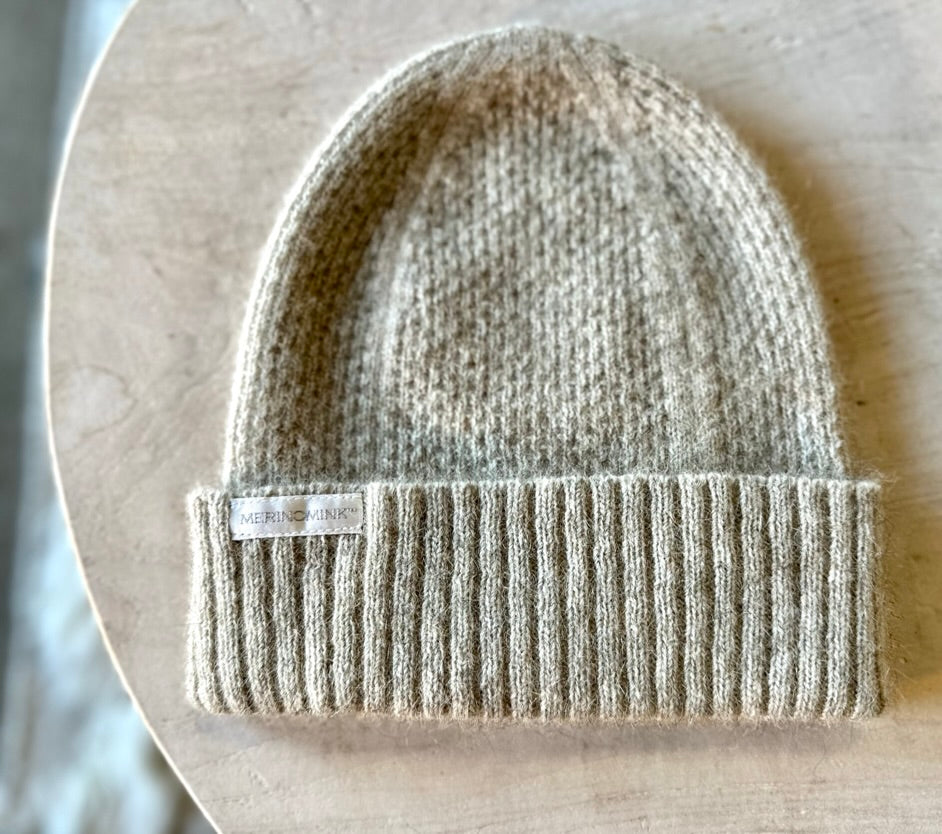 Finley Merino-Silk-BrushTail Possum Beanie.