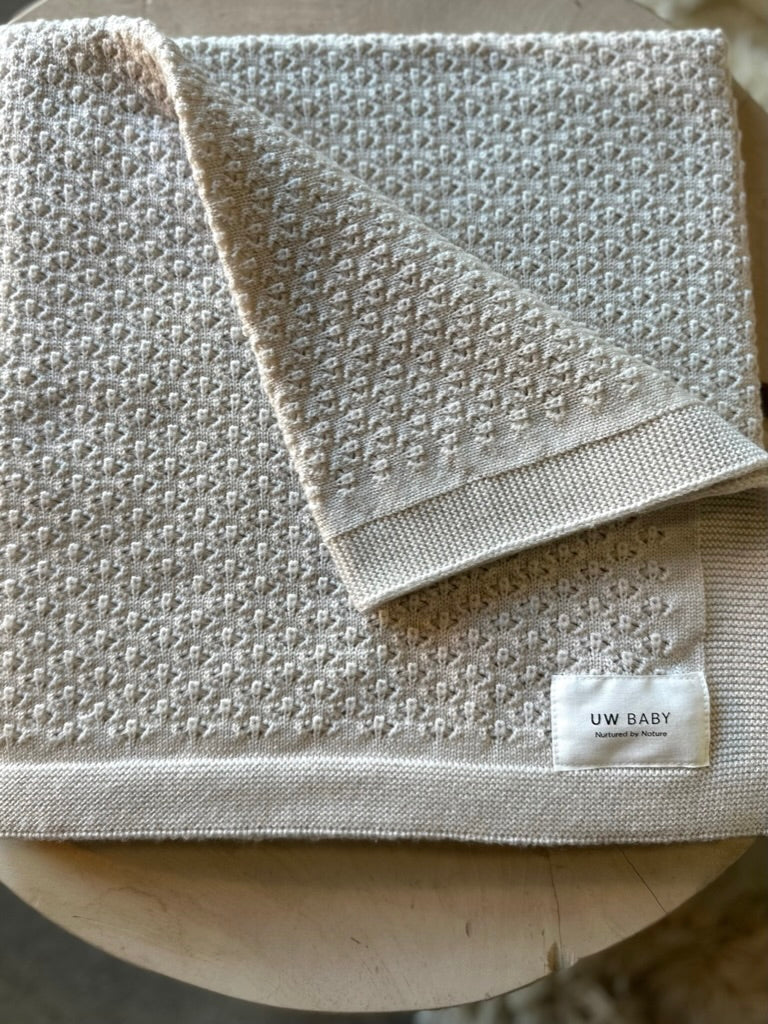 Merino Peppi Blanket Ecru