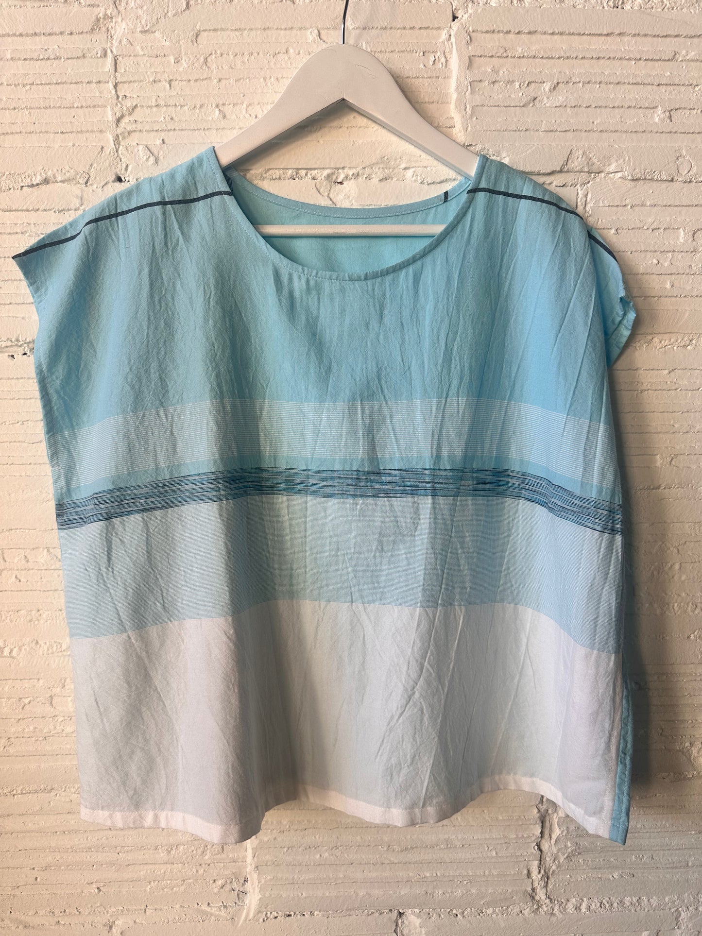 Suton tee short cap sleeve in organic Japanese cotton