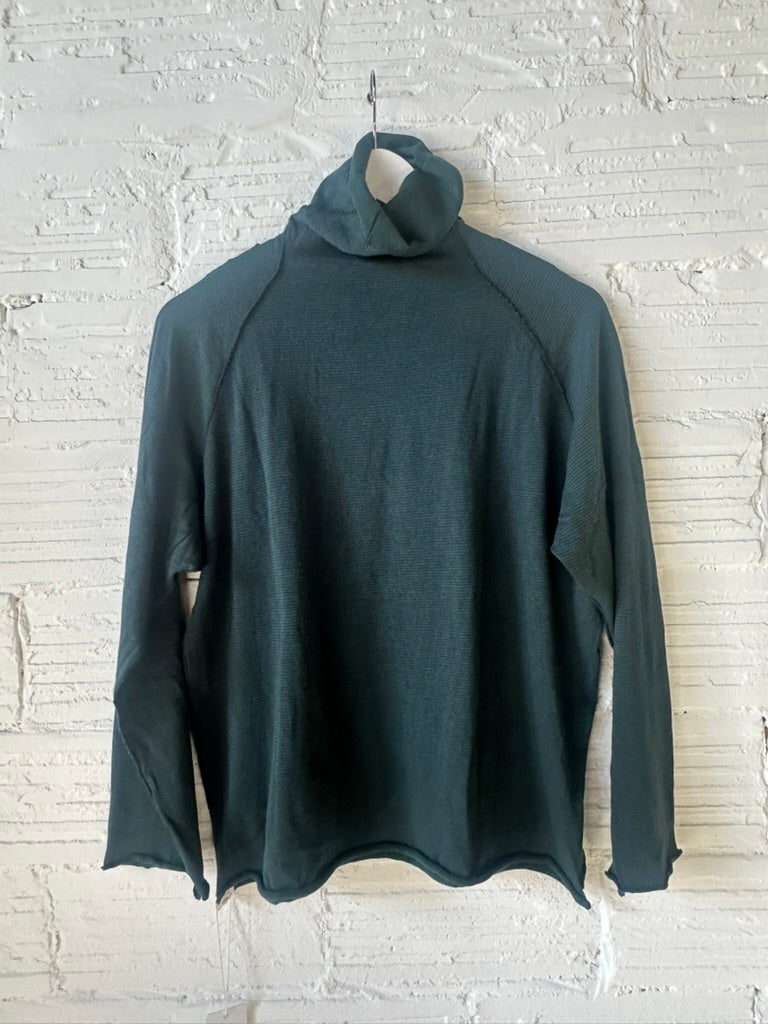 Tamaki Niime Tokkuri Cotton Mock neck knit long sleeve tee