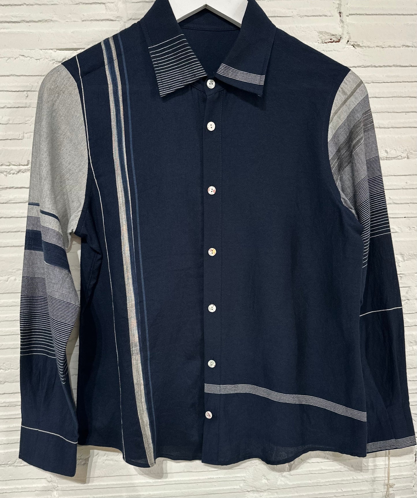 Button Down Shirt -Long Sleeve in Organic Cotton by Tamaki-Niime