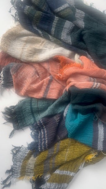 Bliss Roots Gauze Cotton 21'' x 70'' middle Scarves