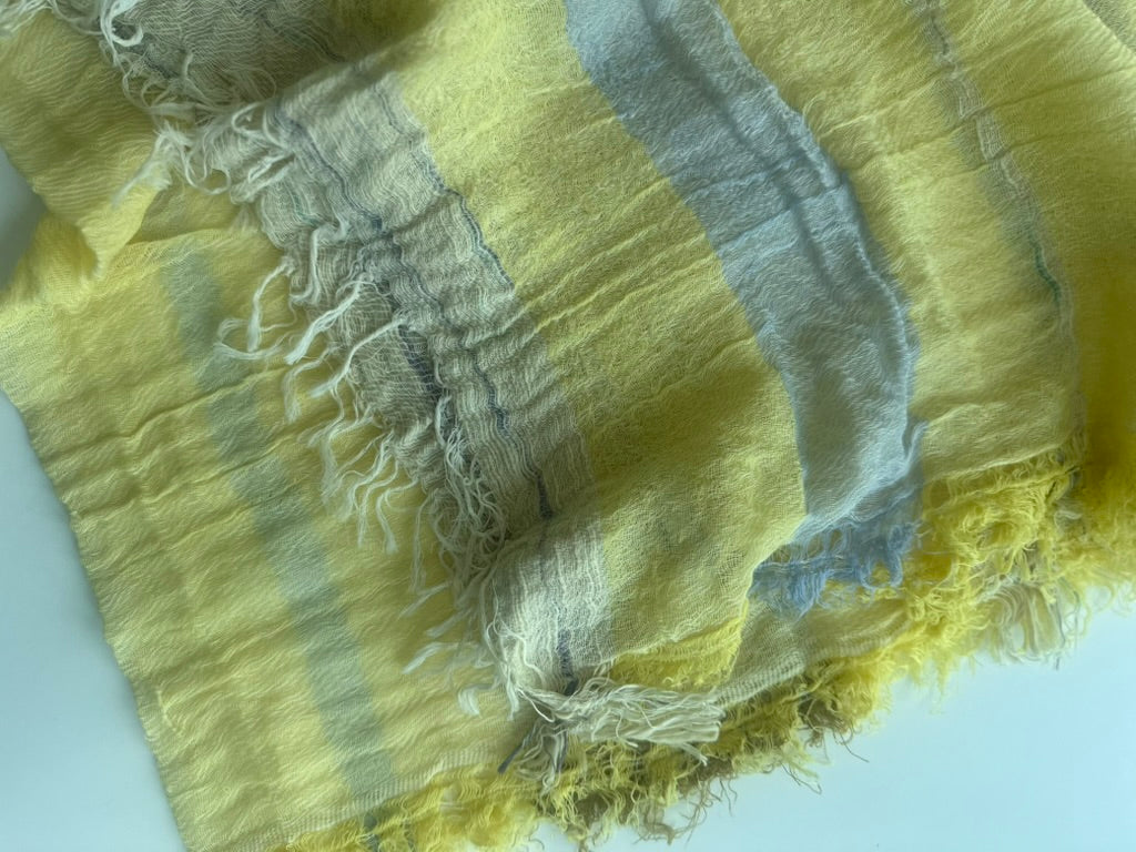 Roots Middle Gauze Cotton Scarves 21'' x 70'' from Japan