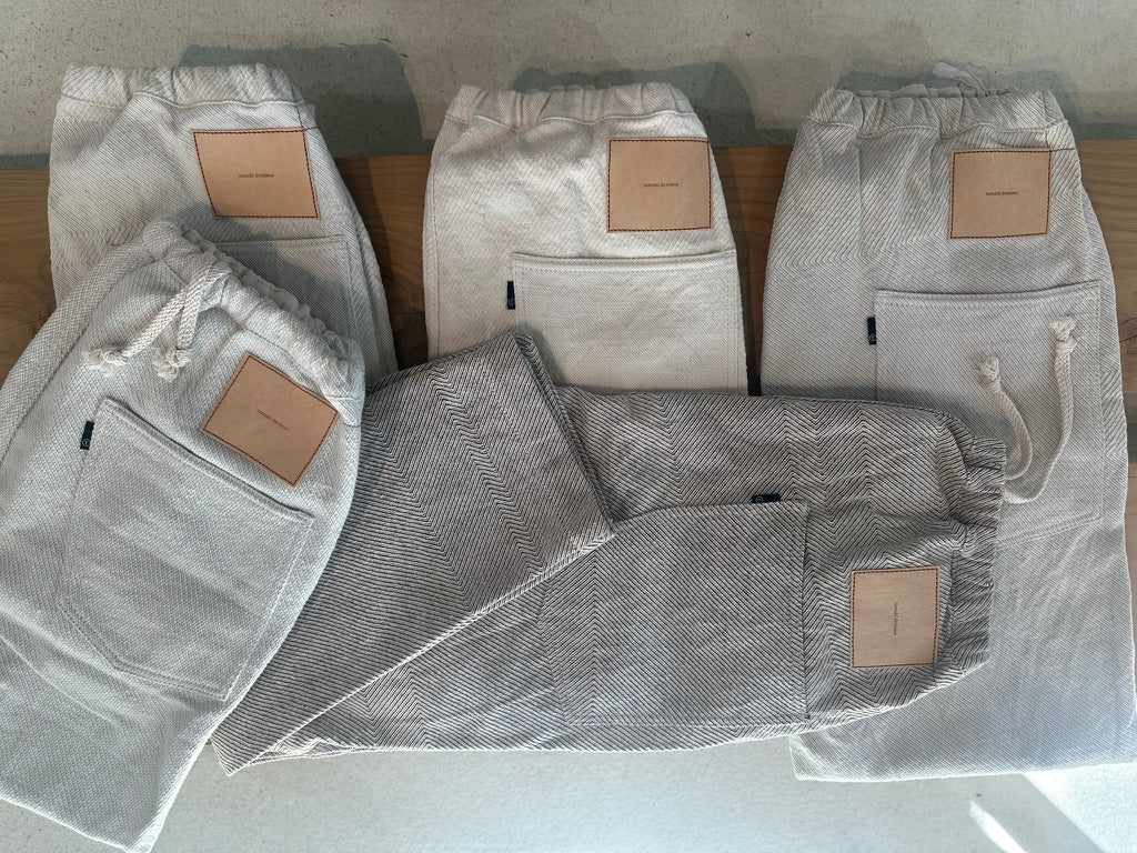 Tamaki-Niime Happy Pant-Organic Cotton Denim -Gender Fluid Wear from Japan