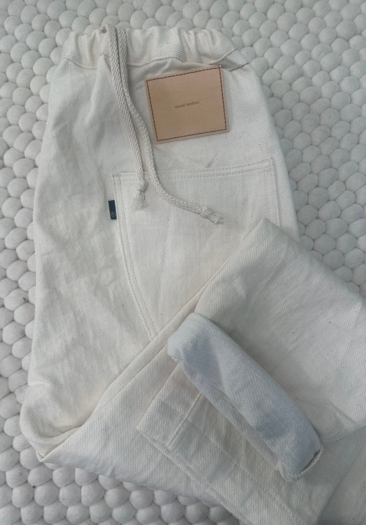 Tamaki-Niime Happy Pant-Organic Cotton Denim -Gender Fluid Wear from Japan