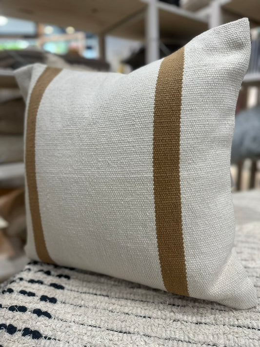 Anema Striped Kilim Toss Pillow and Down Insert