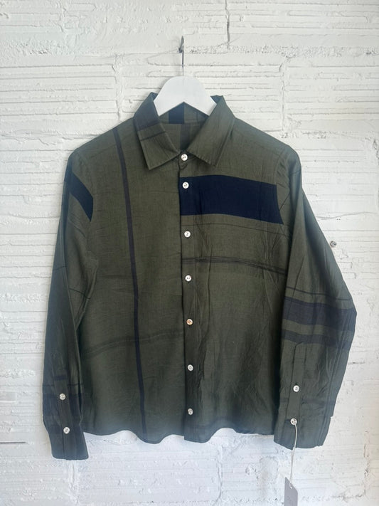 Button Down Shirt -Long Sleeve in Organic Cotton by Tamaki-Niime