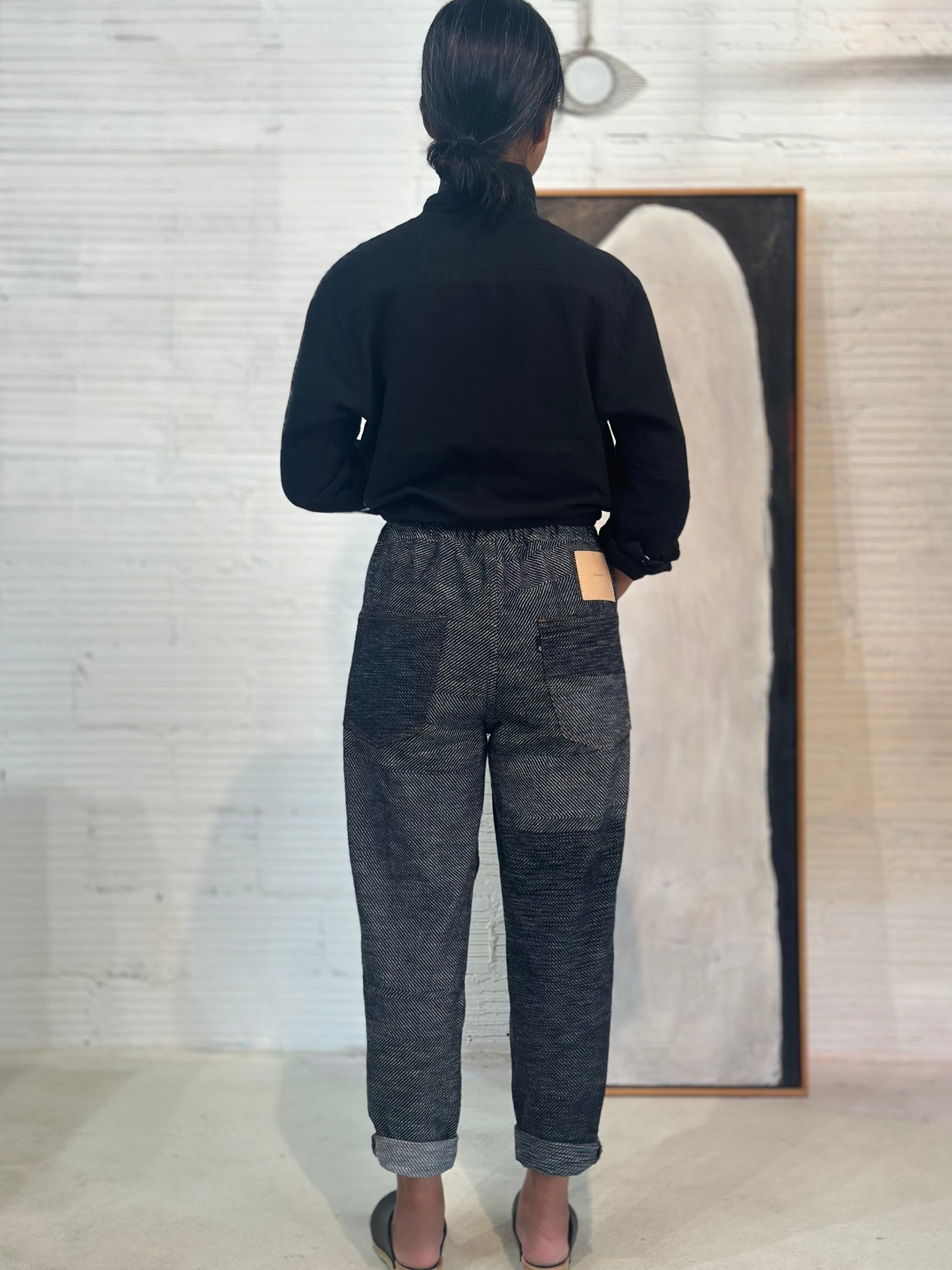 Tamaki-Niime Happy Pant-Organic Cotton Denim -Gender Fluid Wear from Japan