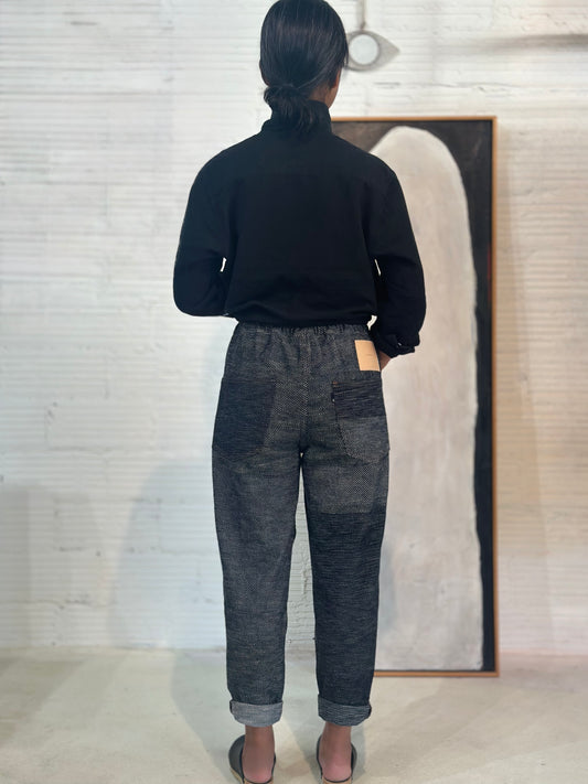 Tamaki-Niime Happy Pant-Organic Cotton Denim -Gender Fluid Wear from Japan