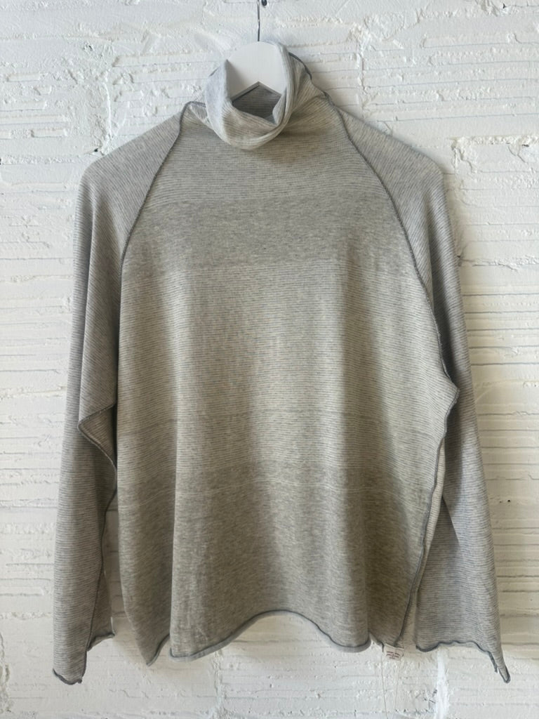 Tamaki Niime Tokkuri Cotton Mock neck knit long sleeve tee