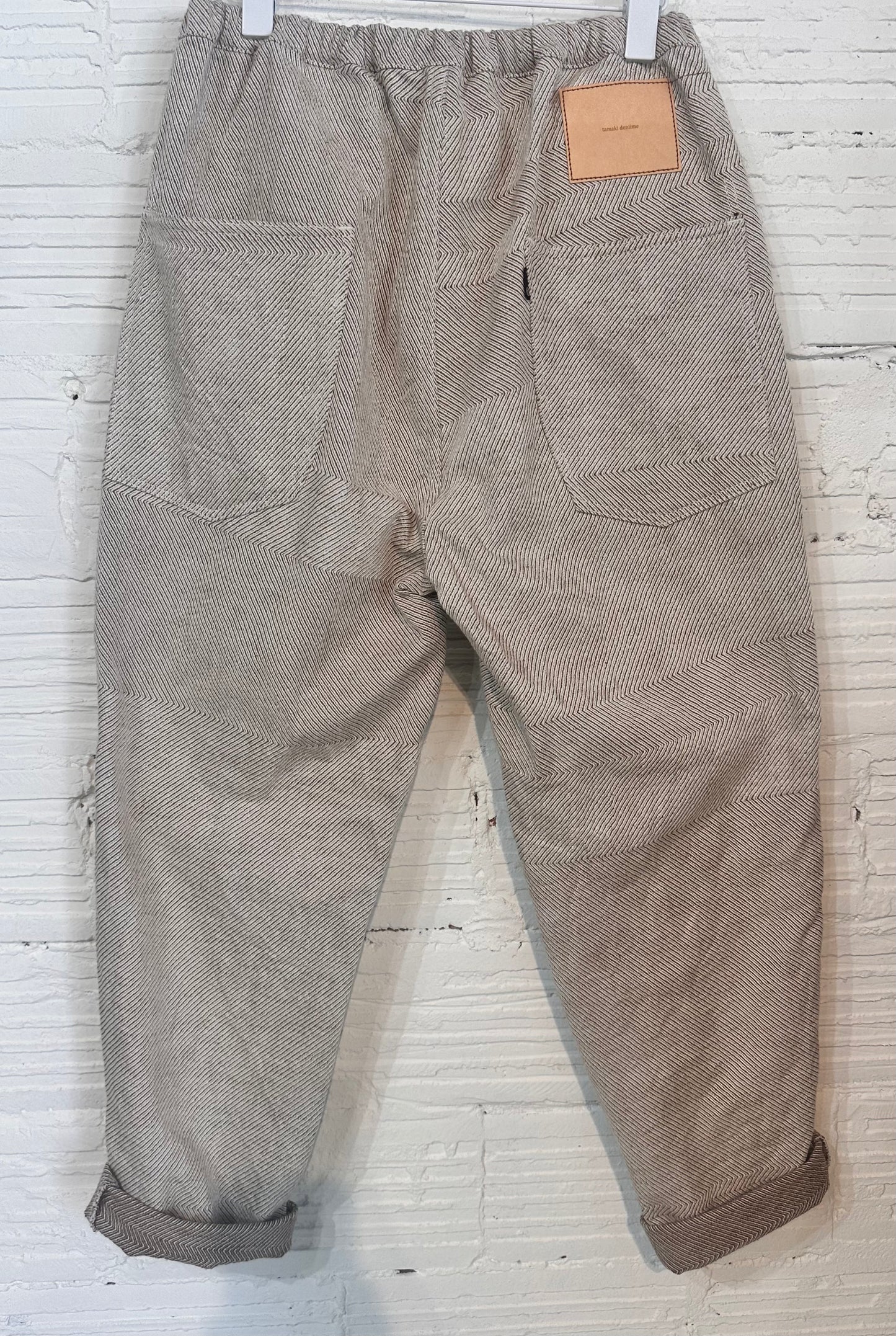 Tamaki-Niime Happy Pant-Organic Cotton Denim -Gender Fluid Wear from Japan