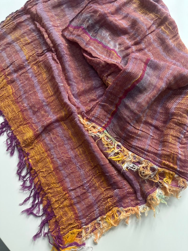 21'' x 70'' middle cotton gauze roots scarf from Japan