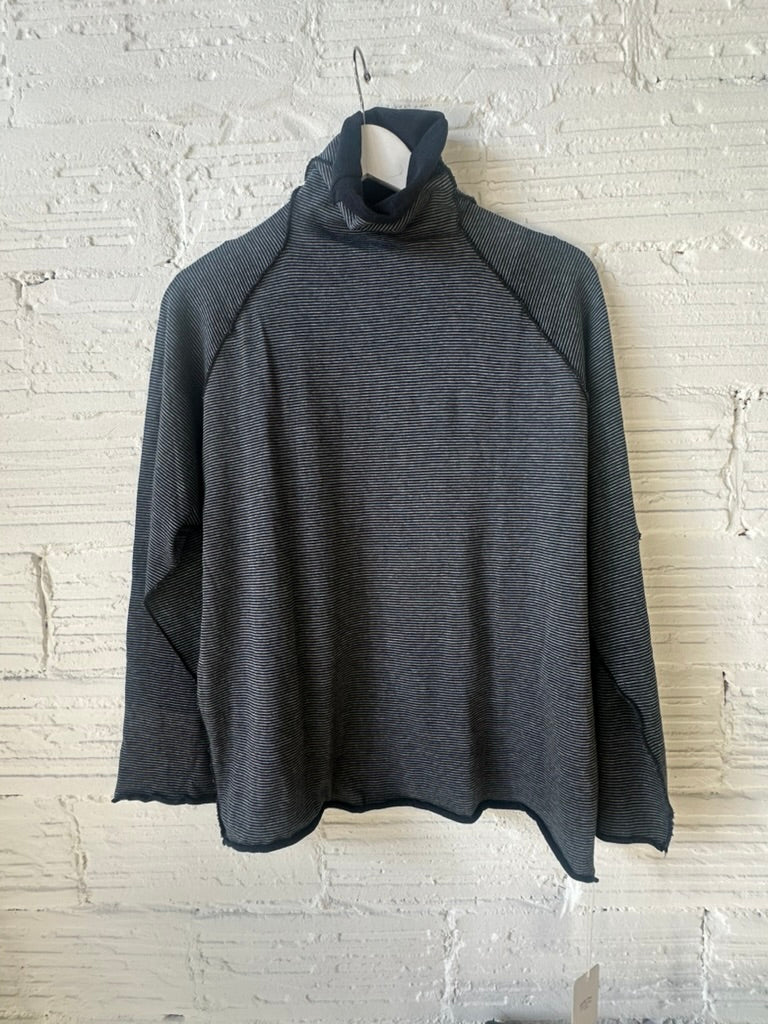Tamaki Niime Tokkuri Cotton Mock neck knit long sleeve tee