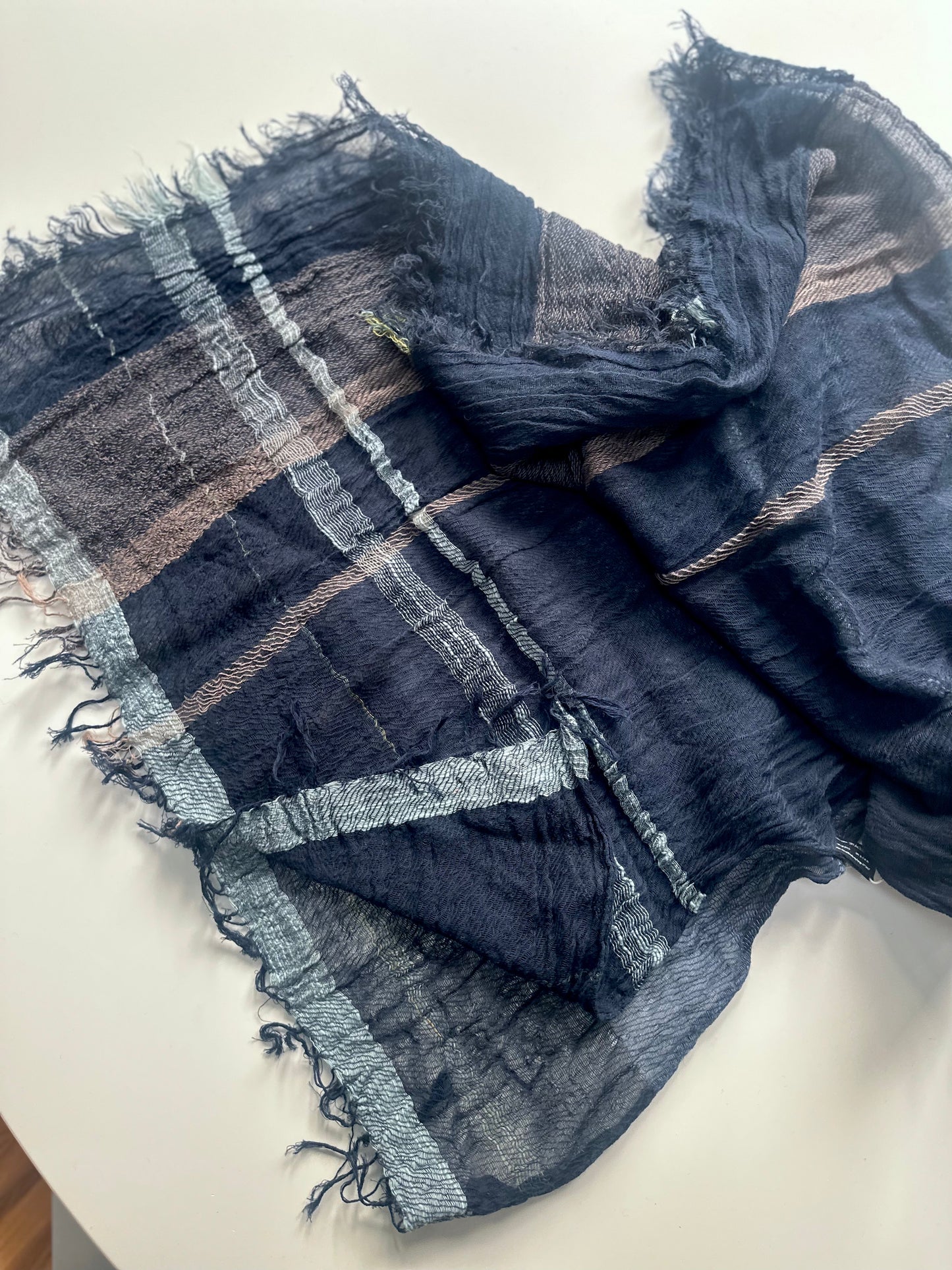21'' x 70'' middle cotton gauze roots scarf from Japan