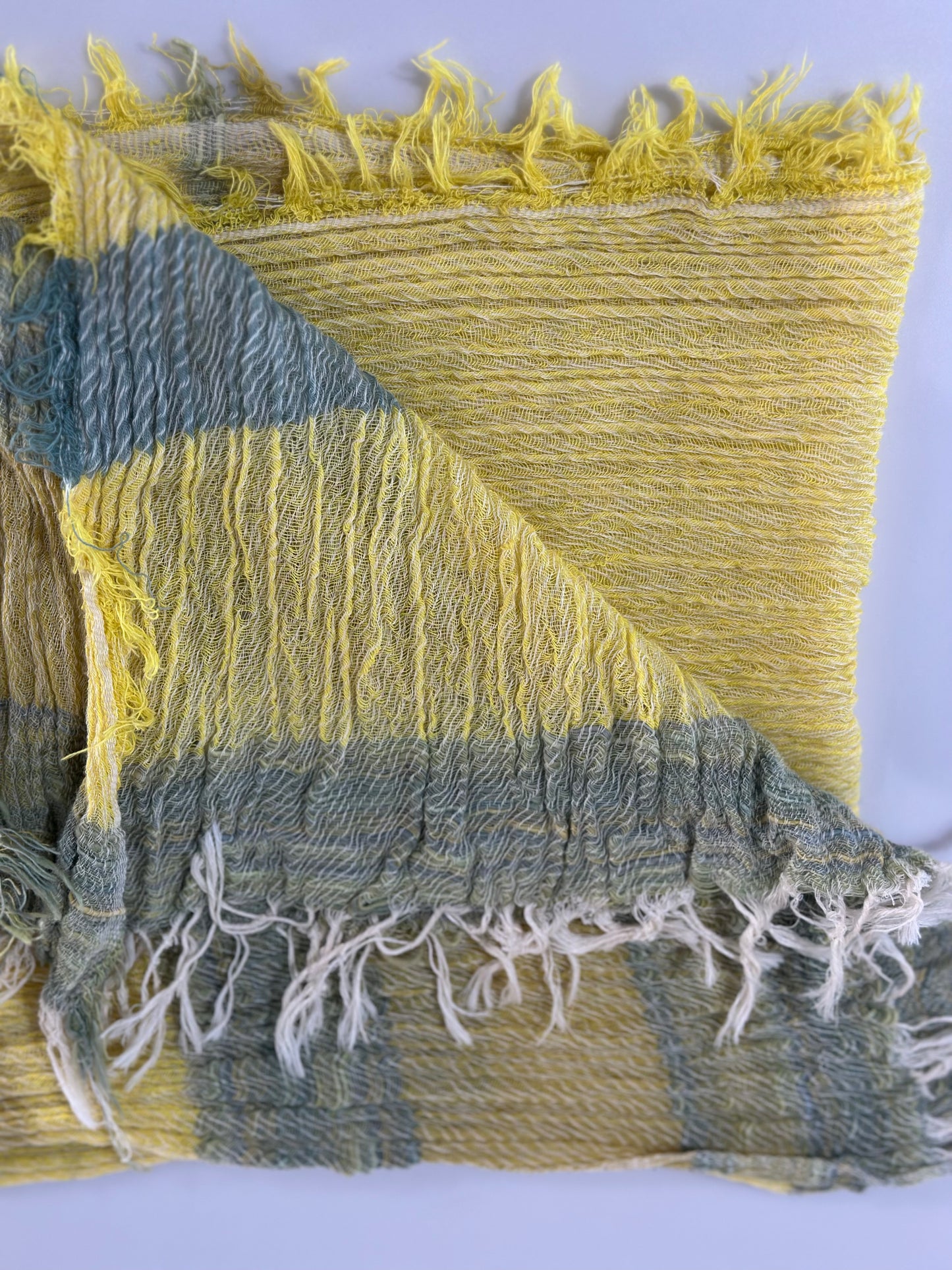 Roots Middle Gauze Cotton Scarves 21'' x 70'' from Japan