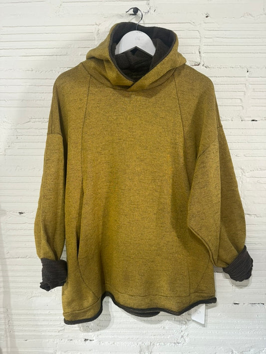 Tamaki Niime Dub Dub Pocket reversible hoodie in organic cotton from Japan