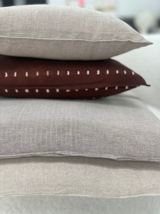 Cotton and Kapok Toss Pillows from Guinea