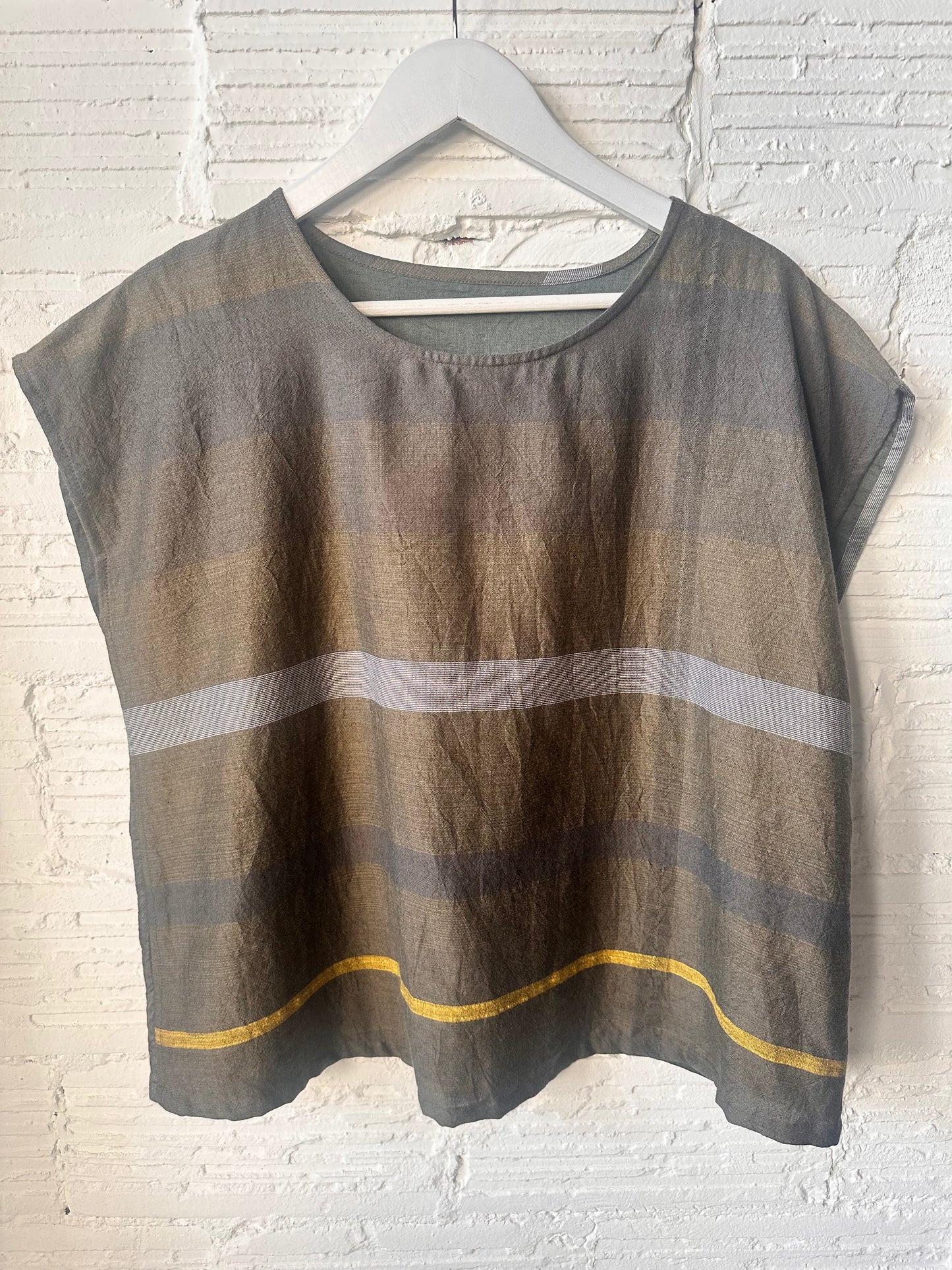 Suton tee short cap sleeve in organic Japanese cotton