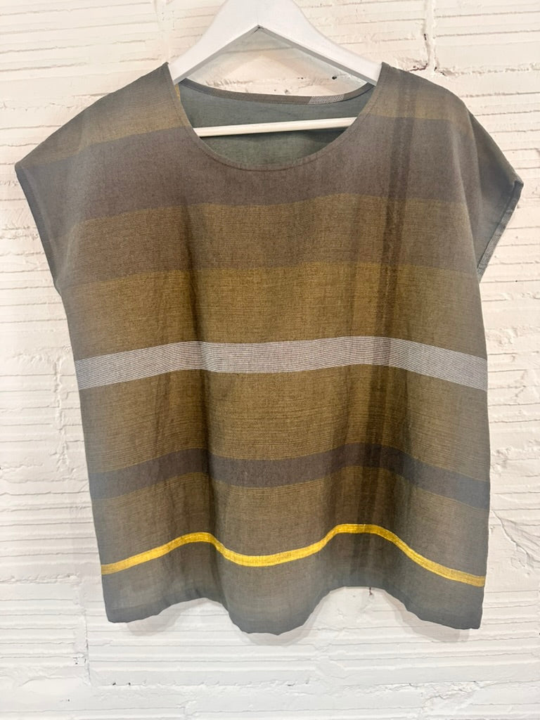 Suton tee short cap sleeve in organic Japanese cotton