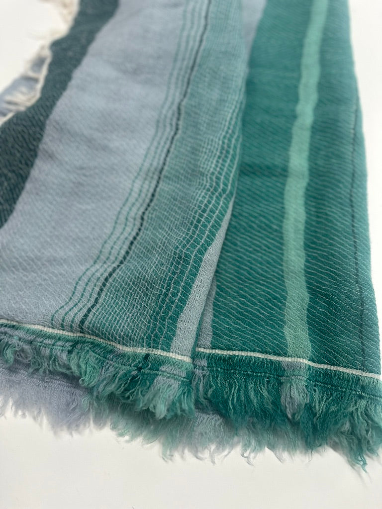 Tamaki Niime Fluffy Cotton-Wool Scarf from Japan medium 74'' x 22''