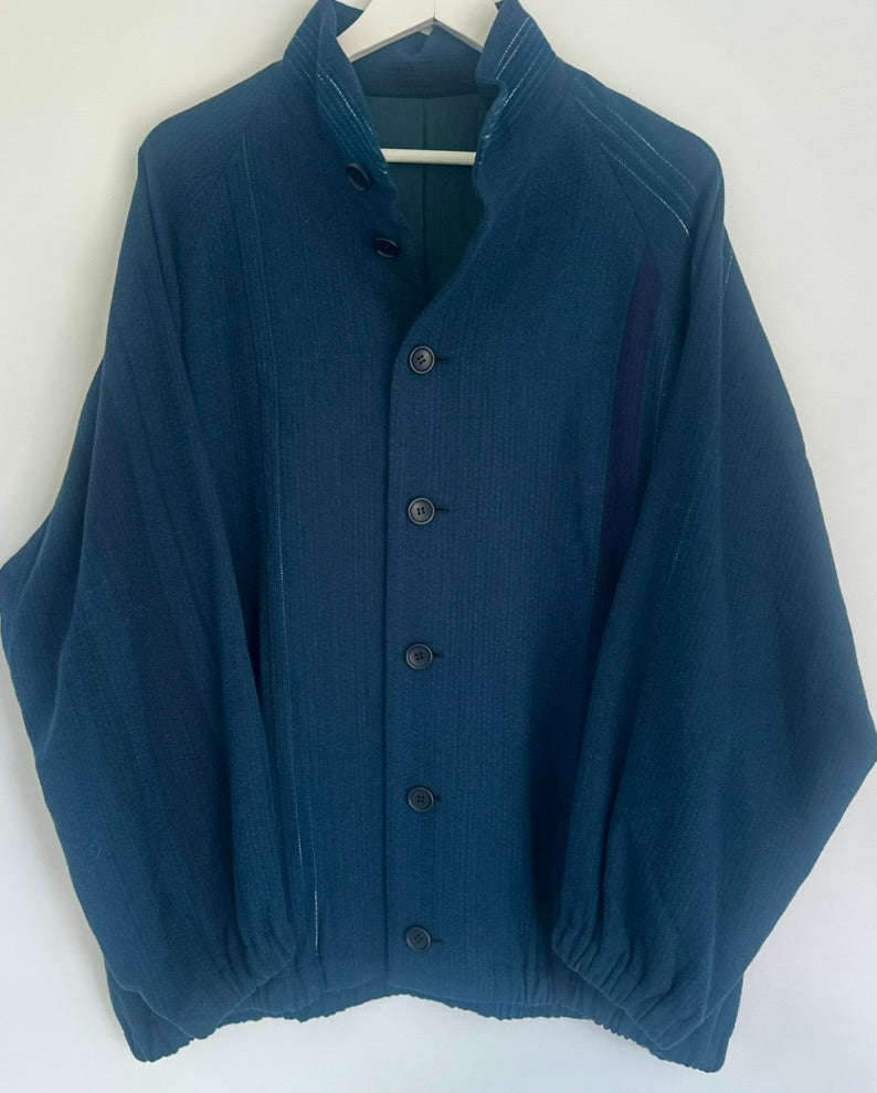 Blouson Merino and Cotton Layering Jacket