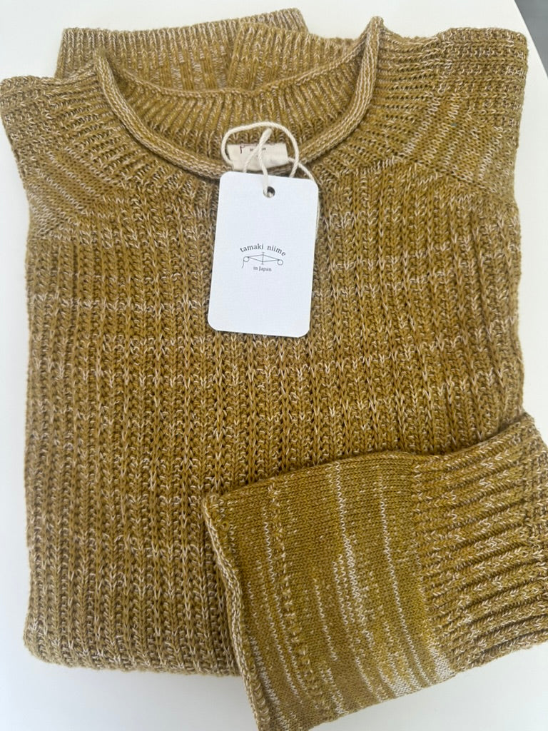 Tamaki-Niime Po Knit Good Organic Cotton Pullover Gender Free Wear from Japan