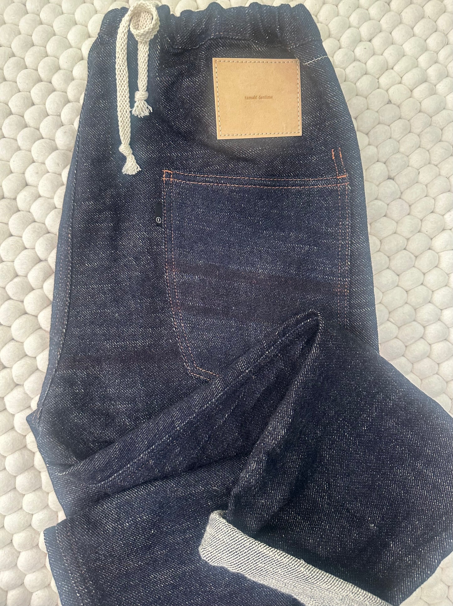 Tamaki-Niime Happy Pant-Organic Cotton Denim -Gender Fluid Wear from Japan