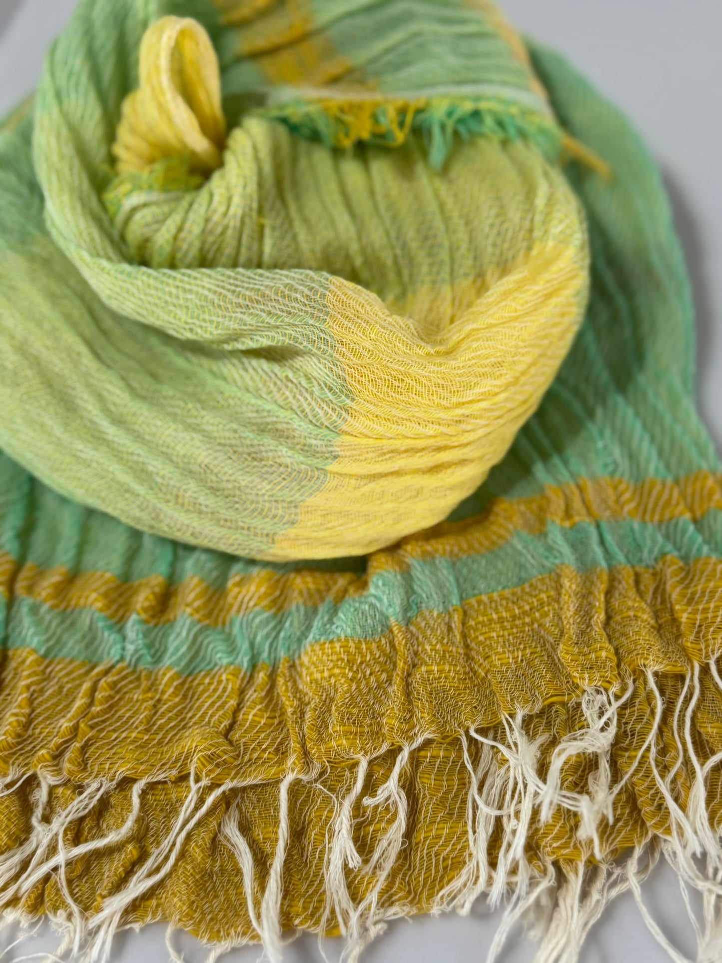 Roots Middle Gauze Cotton Scarves 21'' x 70'' from Japan