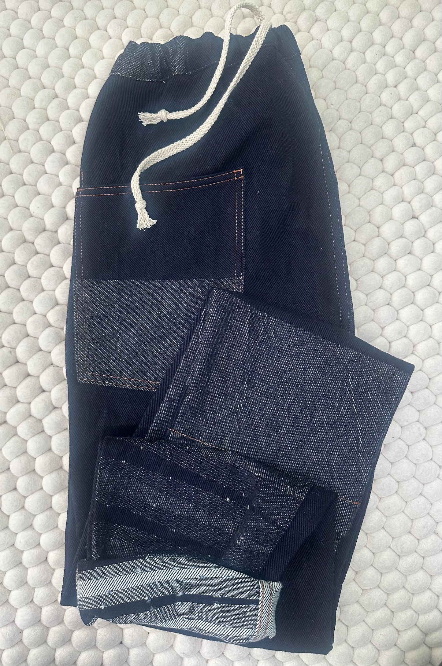 Tamaki-Niime Happy Pant-Organic Cotton Denim -Gender Fluid Wear from Japan