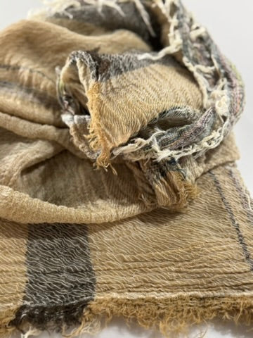 Roots Cotton Square Shawl from Tamaki Niime Japan  43'' square