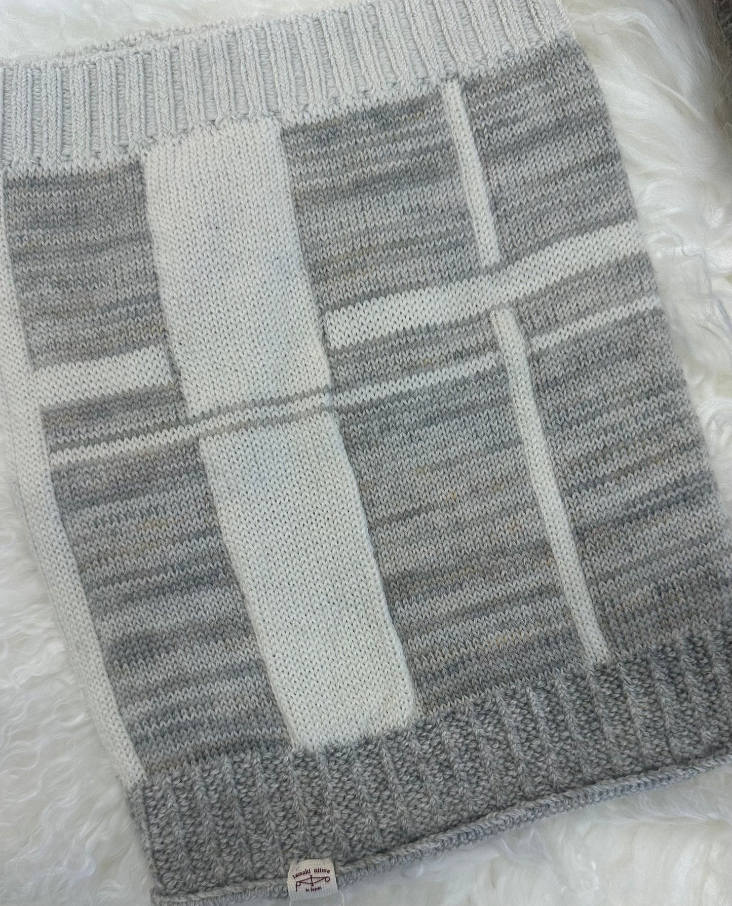 Tamaki Niime Knit Ba-neck warmer-funnel hat from Hyogo, Japan