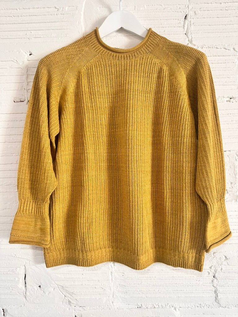 Tamaki-Niime Po Knit Good Organic Cotton Pullover Gender Free Wear from Japan