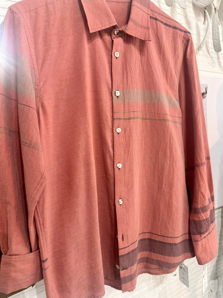Button Down Shirt -Long Sleeve in Organic Cotton by Tamaki-Niime